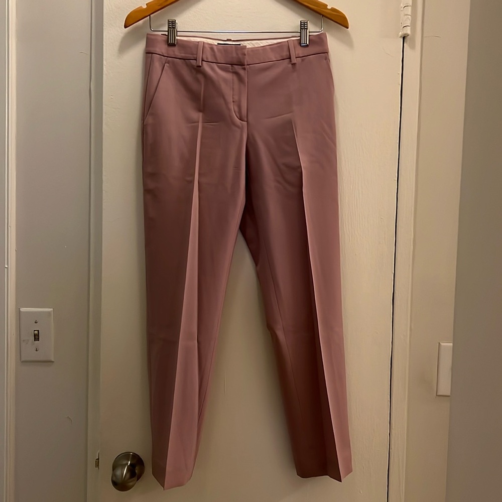 Theory classic suit pant lavender size 0 wool, polyester, elastic